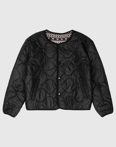 Reversible Jacquard Knit Insulated Jacket